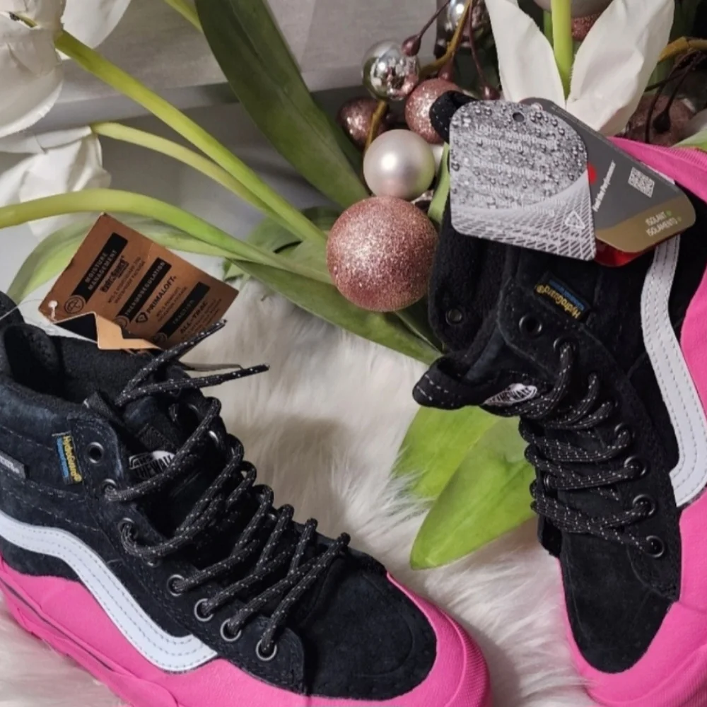Vans Sk8-Hi Dip MTE-2 Black Pink High Top Boots Sneakers Women New